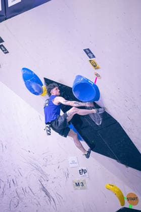 24.05.2026: Klettern - Bouldern: World Climbing Series Bern 2026 - Halbfinale Herren Maximillian Milne (GBR) Bern Bern Expo Schweiz