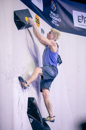 24.05.2026: Klettern - Bouldern: World Climbing Series Bern 2026 - Halbfinale Herren Lukas Mokrolusky (CZE) Bern Bern Expo Schweiz