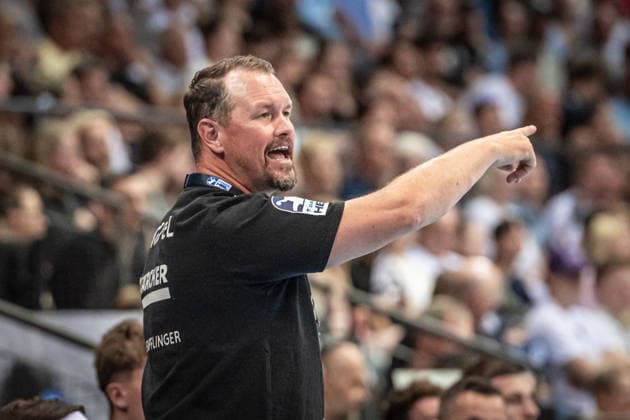 Misha Kaufmann (TVB Stuttgart, Trainer) GER, TVB Stuttgart - SG Flensburg-Handewitt, DAIKIN HBL, Handball, Bundesliga, 32. Spieltag, Spielzeit 2025 2026, 24.05.2026 GER, TVB Stuttgart - SG Flensburg-Handewitt, DAIKIN HBL, Handball, Bundesliga, 32. Spieltag, Spielzeit 2025 2026, 24.05.2026 Stuttgart Copyright: xSandyxDinkelackerx EP_SDR