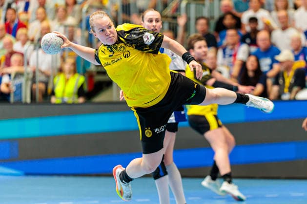 Lisa Antl (Borussia Dortmund, 09) im Torwurf GER, HSG Blomberg-Lippe vs. Borussia Dortmund, Handball, 1. Bundesliga Frauen, Play-Offs, Finale, Spiel 2, 24.05.2026 GER, HSG Blomberg-Lippe vs. Borussia Dortmund, Handball, 1. Bundesliga Frauen, Play-Offs, Finale, Spiel 2, 24.05.2026 Blomberg Copyright: xEibner-Pressefoto JanxRollingerx EP_JSK