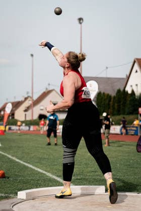 Alina Kenzel (VfB Stuttgart 1893, 73, Kugelstossen Frauen), GER, Leichtathletik, Athletics, Pfingstsportfest, Rehlingen, 24.05.2026, GER, Leichtathletik, Athletics, Pfingstsportfest, Rehlingen, 24.05.2026 Rehlingen Copyright: xStefanxMayerx EP_SMR