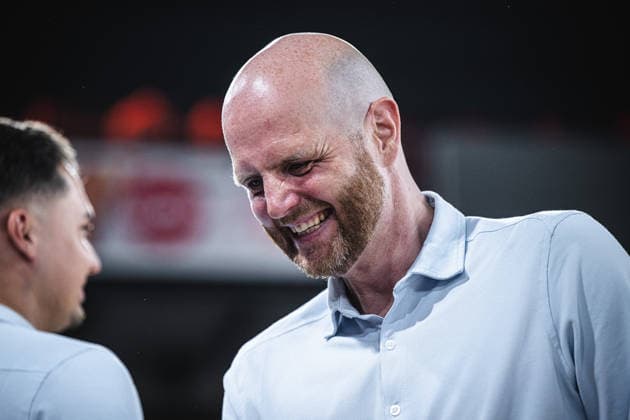 1. Basketball Bundesliga, easyCredit BBL, Saison 2025 2026, Herren, Playoffs, Viertelfinale, Spiel 4, 24.05.2026, RASTA Vechta - ALBA Berlin Benjamin Barth (Schiedsrichter BBL) vor der Partie Vechta RASTA Dome Niedersachsen Deutschland