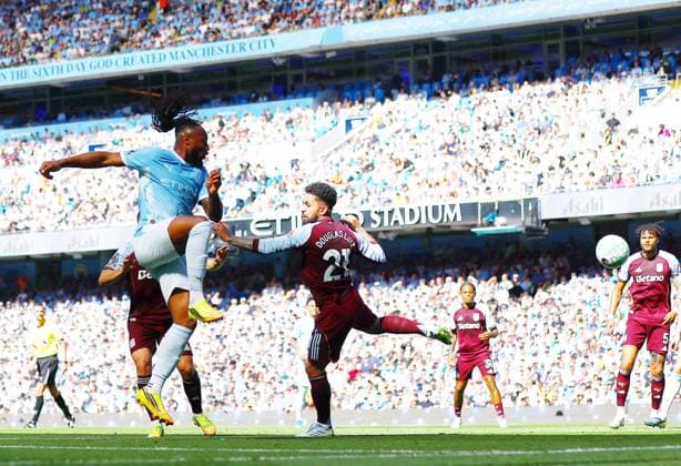 Antoine Semenyo of Manchester City scores the opening goal Manchester City v Aston Villa, Premier League, Football, Etihad Stadium, Manchester, UK - 24 May 2026Manchester Etihad Stadium United Kingdom EDITORIAL USE ONLY No use with unauthorised audio, video, data, fixture lists, club league logos or live services. Online in-match use limited to 120 images, no video emulation. No use in betting, games or single club league player publications. Copyright: xMattxWest Shutterstockx 16889851n