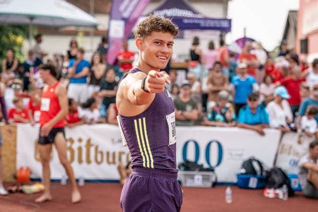 Owe Fischer-Breiholz (Koenigsteiner LV, 45, 400m Huerden Maenner), GER, Leichtathletik, Athletics, Pfingstsportfest, Rehlingen, 24.05.2026, GER, Leichtathletik, Athletics, Pfingstsportfest, Rehlingen, 24.05.2026 Rehlingen Copyright: xStefanxMayerx EP_SMR