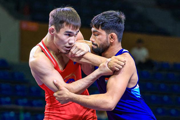 U23 Wrestling Asian Championships 55kg GR - Neeraj Patel (IND) df. Rauan Bekimov (KAZ)
