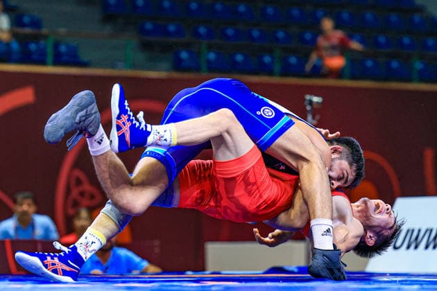 U23 Wrestling Asian Championships 55kg GR - Neeraj Patel (IND) df. Rauan Bekimov (KAZ)