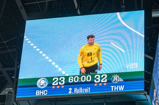 Der THW Kiel gewinnt mit 32. 23 gegen den Bergischen HC. Bergischer HC vs. THW KIel, Handball, DAIKIN HBL, 32. Spieltag, Saison 2025 2026, 24.05.2026 Bergischer HC vs. THW Kiel, Handball, DAIKIN HBL, 32. Spieltag, Saison 2025 2026, 24.05.2026 Duesseldorf Copyright: xEibner-Pressefoto ThomasxHaeslerx EP_THR