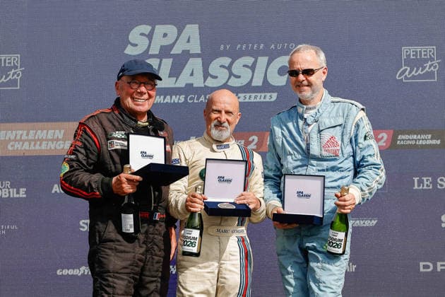 LE MANS CLASSIC SERIES 2026 - SPA-CLASSIC JULLY Marc (che), Porsche 356 (B) S 75 Hardtop-CoupÃ T 5 1961, The Gentlemen Challenge, portrait, GORDON Marc (gbr), Jaguar XK150 S Coupe 1961, The Gentlemen Challenge, portrait, during the 2026 Spa-Classic, 2nd round of the Le Mans Classic Series 2026, from May 22 to 24 in Circuit de Spa-Francorchamps, in Stavelot, Belgium - StavelotBelgium  Copyright: xPauloxMariax