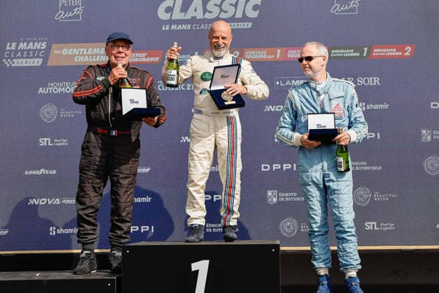 LE MANS CLASSIC SERIES 2026 - SPA-CLASSIC GORDON Marc (gbr), Jaguar XK150 S Coupe 1961, The Gentlemen Challenge, portrait, JULLY Marc (che), Porsche 356 (B) S 75 Hardtop-CoupÃ T 5 1961, The Gentlemen Challenge, portrait Podium portrait during the 2026 Spa-Classic, 2nd round of the Le Mans Classic Series 2026, from May 22 to 24 in Circuit de Spa-Francorchamps, in Stavelot, Belgium - StavelotBelgium  Copyright: xPauloxMariax
