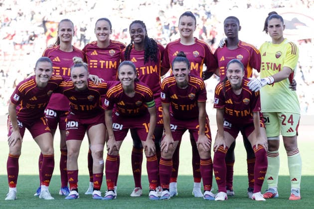 Vicenza 24 05 2026 - finale Coppa Italia femminile Juventus-Roma foto Image nella foto: formazione Roma