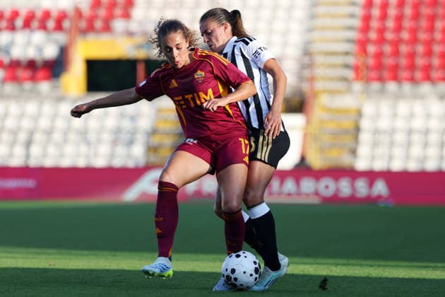 Vicenza 24 05 2026 - finale Coppa Italia femminile Juventus-Roma foto Image nella foto: Alayah Pilgrim-Estela Carbonell 