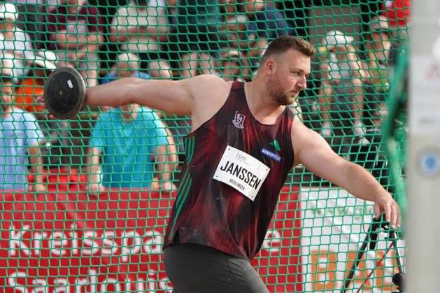 Rehlingen, Leichtathletik, athletics, Track and Field, 61 Internationales Pfingstsportfest, 24.05.2026, Bungerstadion Rehlingen-Siersburg, Diskuswurf Männer, Henrik Janssen, SC Magdeburg Deutschland