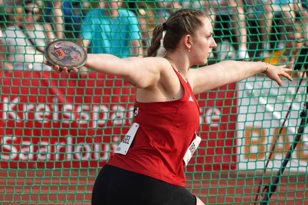 Rehlingen, Leichtathletik, athletics, Track and Field, 61 Internationales Pfingstsportfest, 24.05.2026, Bungerstadion Rehlingen-Siersburg, Diskuswurf Frauen, Leia Braunagel , Deutschland