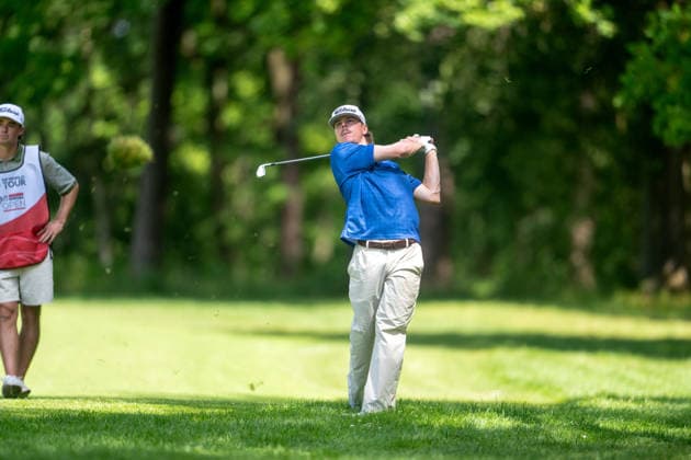 Soudal Open 2026 - Day Four Jack Buchanan of Australia plays his second shot from the fairway on the 17th hole during the final round of the Soudal Open at Rinkven International Golf Club in Antwerp, Belgium, on May 24, 2026. Antwerp Belgium  Copyright: xAndyxAstfalckx originalFilename:astfalck-soudalop260524_npmLY.jpg