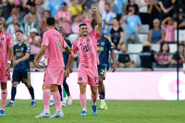 May 24, 2026, Miami, Florida, USA: Inter Miami forward GermoÂ¡n Berterame (19) celebrates after scoring a goal during a Major League Soccer match between Inter Miami CF and Philadelphia Union at NU Stadium, Miami. Miami USA - ZUMAa257 20260524_zsp_a257_017 Copyright: xChrisxArjoonx