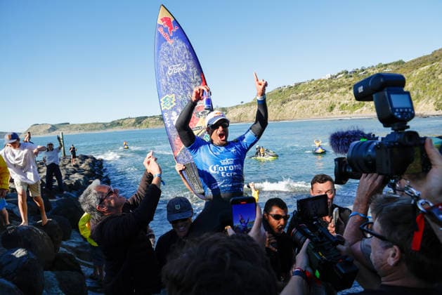 Brazil s Italo Ferria. Corona Cero New Zealand Pro Manu Bay, Raglan, New Zealand on 25 May 2026. Photo: Craig Levers Raglan New Zealand Copyright: xx