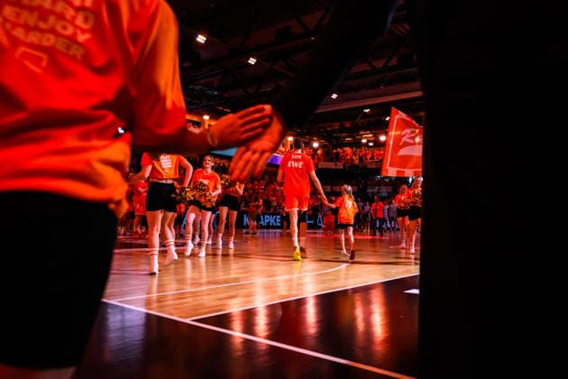 24.05.2026, Rasta Dome, Vechta Basketball, easyCredit Bundesliga, Playoffs Viertelfinale, Rasta Vechta vs. ALBA Berlin Teamvorstellung Vechta Tibor Pleiß Pleiss ( 22 Vechta)