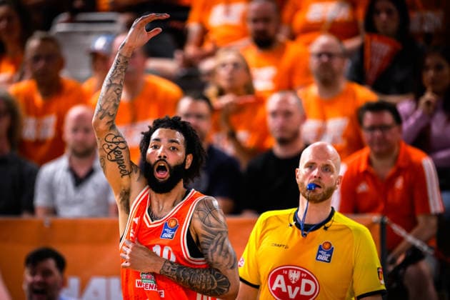 24.05.2026, Rasta Dome, Vechta Basketball, easyCredit Bundesliga, Playoffs Viertelfinale, Rasta Vechta vs. ALBA Berlin Tevin Brown ( 10 Vechta)