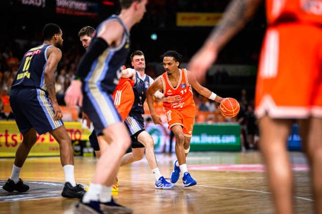 24.05.2026, Rasta Dome, Vechta Basketball, easyCredit Bundesliga, Playoffs Viertelfinale, Rasta Vechta vs. ALBA Berlin Alonzo Verge Jr. ( 11 Vechta)