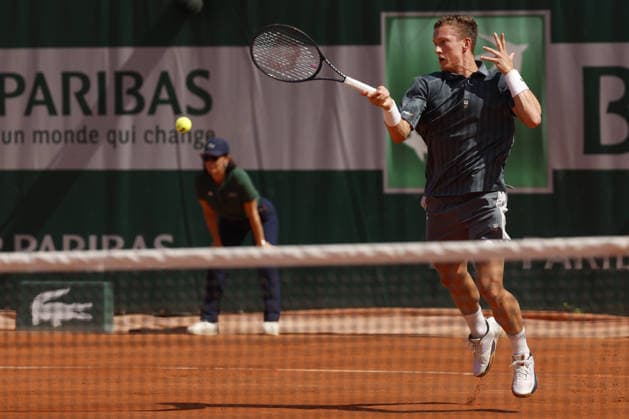 Czech tennis player Jiri Lehecka, 1st round of the French Open 2026 on the Roland Garros courts in Paris, France, on May 25, 2026. (CTKxPhoto PavelxLebeda) CTKPhotoF202605250008901  CTKPhotoF202605250008901