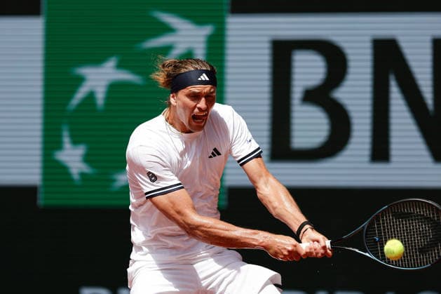 French Open - Alexander Zverev (GER) during at the 2026 Roland-Garros tournament in Paris, FRANCE, on May 25 - 2026 Copyright: AntonioxBorga