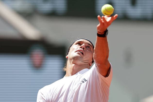 French Open - Alexander Zverev (GER) during at the 2026 Roland-Garros tournament in Paris, FRANCE, on May 25 - 2026 Copyright: AntonioxBorga