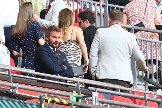 Salford City consortium Member David Beckham at half time Notts County v Salford City, EFL Sky Bet League Two, Play-Off Final, Football, Wembley Stadium, London, UK - 25 May 2026London Wembley Stadium United Kingdom EDITORIAL USE ONLY No use with unauthorised audio, video, data, fixture lists, club league logos or live services. Online in-match use limited to 120 images, no video emulation. No use in betting, games or single club league player publications.  Copyright: xJamesxMarsh Shutterstockx 16889922de