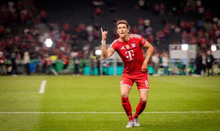Berlin, Germany. 23rd Mai 2026. Schlussjubel Leon Goretzka (FCB) Bayern München - VfB Stuttgart 23.05.2026