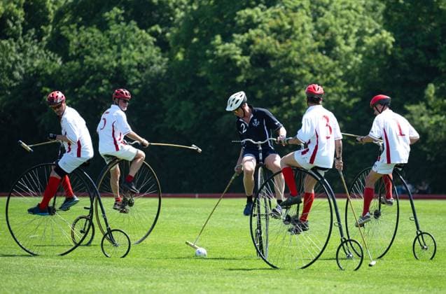 England v Scotland International Penny Farthing Polo match at Ham Polo Club Richmond Upon Thames Scotland beat England on Bank Holiday Monday Sports Day England v Scotland, Penny Farthing Polo, Ham Polo Club, Richmond Upon Thames, UK - 25 May 2026Richmond Upon Thames Ham Polo Club United Kingdom  Copyright: xSandraxMailer Shutterstockx 16897247f