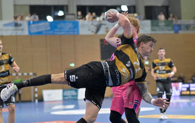 25.05.2026, Dresdens Oliver Seidler erfolgreich, Handball, 2. Bundesliga, HC ELbflorenz Dresden -TSV Bayer Dormagen, (c) Dresden