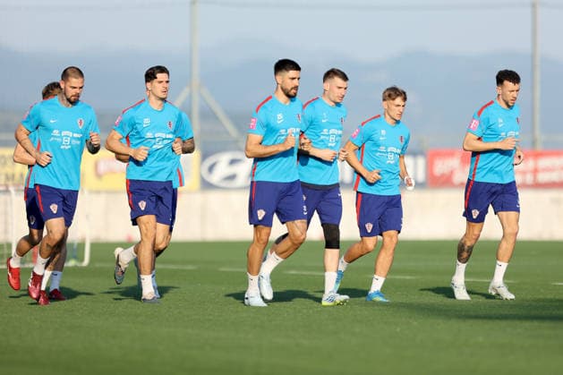 Croatia national football team trains in Rijeka ahead of 2026 World Cup Dominik Kotarski, Igor Matanovic, Martin Erlic, Dominik Livakovic, Toni Fruk and Ivan Perisic of Croatia during a training session at Rujevica Stadium on May 25, 2026 in Rijeka, Croatia as preparations begin for the 2026 FIFA World Cup, WM, Weltmeisterschaft, Fussball The Croatian national football team is holding early training camps and friendly matches ahead of their departure for the United States.  NelxPavletic PIXSELL