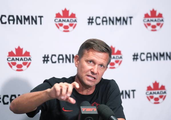 May 25, 2026, Charlotte, Nc, UNITED STATES: Jesse Marsch, Canada s national men s soccer head coach speaks to the media ahead of the World Cup roster selection camp in Charlotte, N.C., on Monday, May 25, 2026. Canada News - May 25, 2026 - ZUMAc35_ 20260525_zaf_c35_087 Copyright: xNathanxDenettex