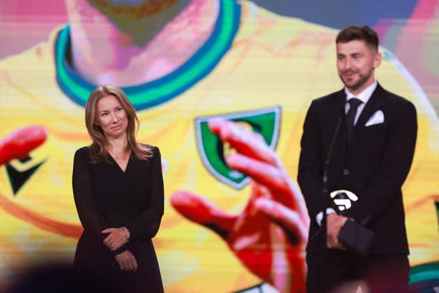 2026.05.25 Warszawa pilka nozna ekstraklasa Gala Ekstraklasy 2026 N z Izabela Karolczyk-Szafranska Bartosz Nowak Foto Przemyslaw Szyszka PressFocus 2026.05.25 Warszawa Football - Ekstraklasa Awards Gala 2026 Gala Ekstraklasy 2026 Izabela Karolczyk-Szafranska Bartosz Nowak Credit: Przemyslaw Szyszka PressFocus NEWSPIX.PL --- newspix.pl 