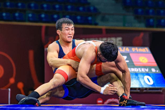 U23 Wrestling Asian Championships 79kg FS - Chandermohan Chandermohan (IND) df. Baitemir Tuleberdiev (KGZ)