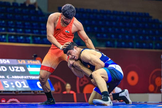 U23 Wrestling Asian Championships 79kg FS - Chandermohan Chandermohan (IND) df. Jorullo Abdufattokhov (UZB)