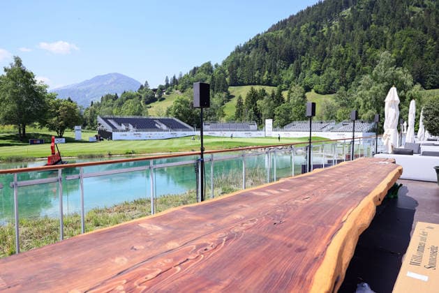GOLF - Austrian Alpine Open KITZBUEHEL,AUSTRIA,26.MAY.26 - GOLF - DP World Tour, Austrian Alpine Open, GC Kitzbuehel-Schwarzsee-Reith, preview. Image shows VIP Area  GEPAxpictures xAmirxBeganovic