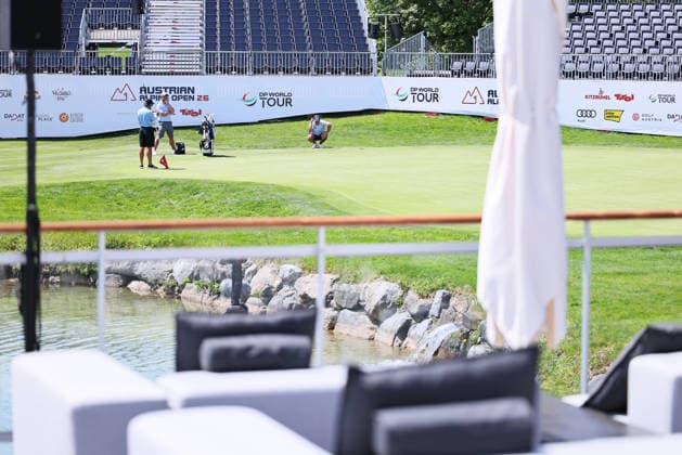 GOLF - Austrian Alpine Open KITZBUEHEL,AUSTRIA,26.MAY.26 - GOLF - DP World Tour, Austrian Alpine Open, GC Kitzbuehel-Schwarzsee-Reith, preview. Image shows VIP Area  GEPAxpictures xAmirxBeganovic