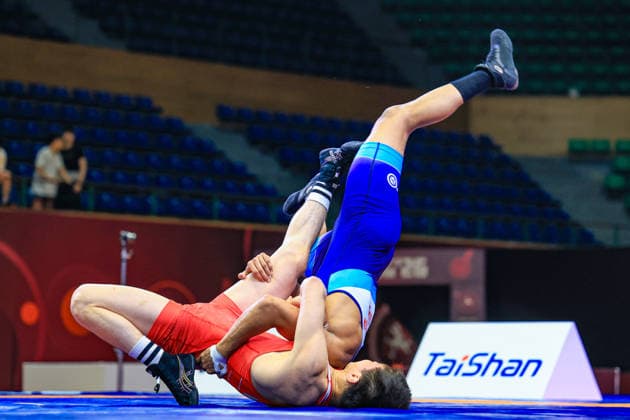U23 Wrestling Asian Championships 79kg FS - Chandermohan Chandermohan (IND) df. Yerkhan Abil (KAZ)