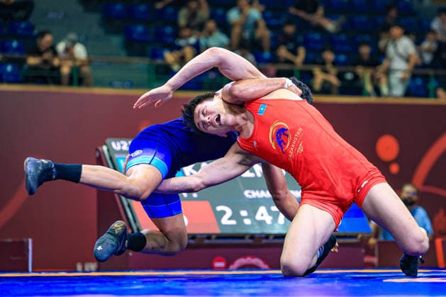 U23 Wrestling Asian Championships 79kg FS - Chandermohan Chandermohan (IND) df. Yerkhan Abil (KAZ)
