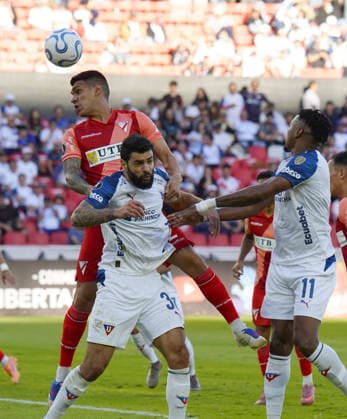 FBL LIBERTADORES LIGA VS ALWAYS READY Quito 26 de mayo del 2026. Liga Deportiva Universitaria recibe a Always Ready por una fecha mas de la Copa Libertadores en el estadio Gonzalo Pozo Ripalda. API DANIEL MOLINEROS Quito Pichincha Ecuador Copyright: xDanielxMolinerosx
