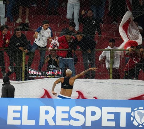 FBL LIBERTADORES LIGA VS ALWAYS READY Quito 26 de mayo del 2026. Liga Deportiva Universitaria recibe a Always Ready por una fecha mas de la Copa Libertadores en el estadio Gonzalo Pozo Ripalda. API DANIEL MOLINEROS Quito Pichincha Ecuador Copyright: xDanielxMolinerosx