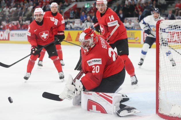 26.05.2026 Swiss Life Arena Zuerich , SCHWEIZ, Herren Eishockey IIHF World Championship, WM, Weltmeisterschaft Zurich 2026 Gruppe A SUI - FIN Torwart Reto Berra (SUI)