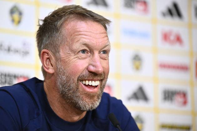 STOCKHOLM, SWEDEN 20260527 Sweden s national team, Nationalteam captain Graham Potter, during a press conference, PK, Pressekonferenz as the national team gathers for the World Cup. STOCKHOLM SWEDEN x10060x