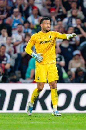 20.05.2026, SC Freiburg vs. Aston Villa, UEFA Europa League Finale, Final Matchday Noah Atubolu (SC Freiburg, 1) Copyright: xBahhoxKarax