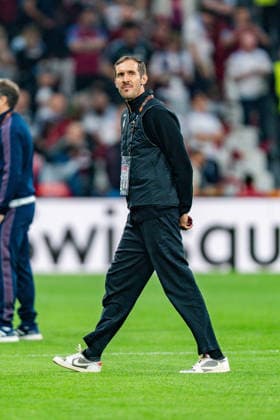 20.05.2026, SC Freiburg vs. Aston Villa, UEFA Europa League Finale, Final Matchday Julian Schuster (SC Freiburg, Chef-Trainer) vor Anpfiff Copyright: xBahhoxKarax
