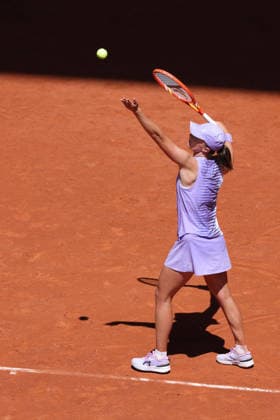 Iga Swiatek, POL, during first round of 2026 French Open at Roland Garros, Paris, 27 05 2026; -