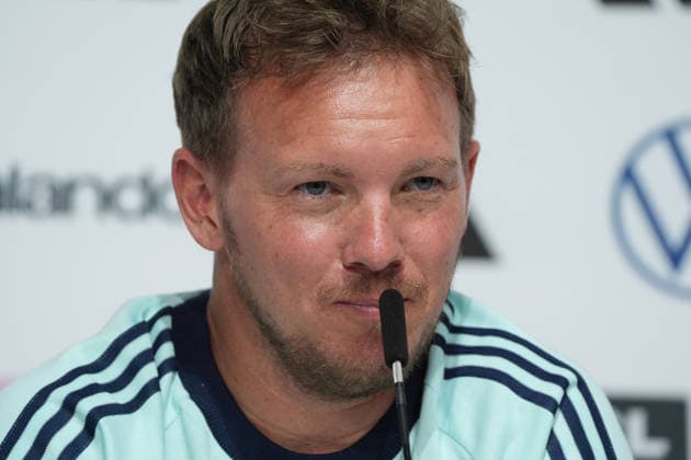 Bundestrainer Julian Nagelsmann (Deutschland Germany) bei der Eröffnungspressekonferenz des WM-Trainingslagers - Herzo Base 27.05.2026: Deutsche Nationalmannschaft, Trainingslager zur WM-Vorbereitung, Home Ground, HerzoBase, World of Adidas, Herzogenaurach