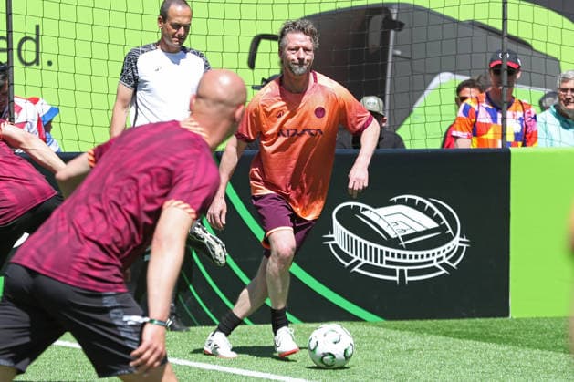 UEFA Conference League Finale: Legends Match beim Fan-Festival Leipzig, 27.05.26 Steffen Freund beim Legends Match beim Fan-Festival auf dem Marktplatz Leipzig, anlässlich des UEFA Conference League Finals, 27.05.26. Copyright: xBEAUTIFULxSPORTS JanxKaeferx
