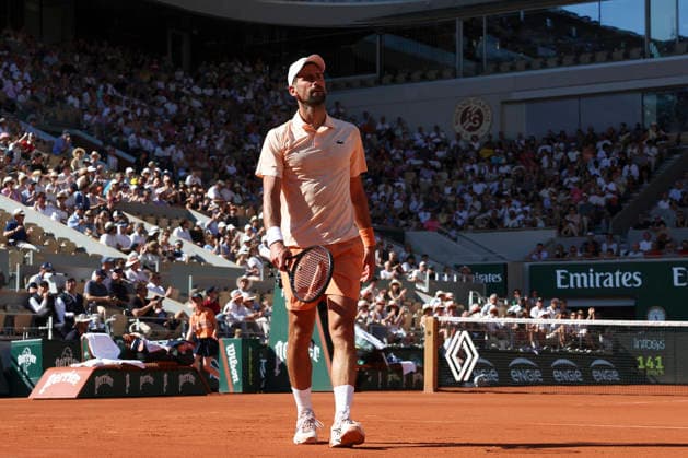 TENNIS : Roland Garros 2026 - 27 05 2026 Valentin Royer (FRA) Vs Novak Djokovic (SRB) ParisFrance  Copyright: xMichaelxBaucherx