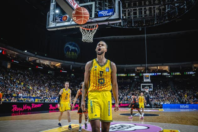 Basketball Berlin 27.05.2026 Saison 2025 2026 EasyCredit BBL 1. Bundesliga Männer, Herren Playoffs Viertelfinale Spiel 5 Alba Berlin - RASTA Vechta Norris Agbakoko (Alba Berlin, No.17)
